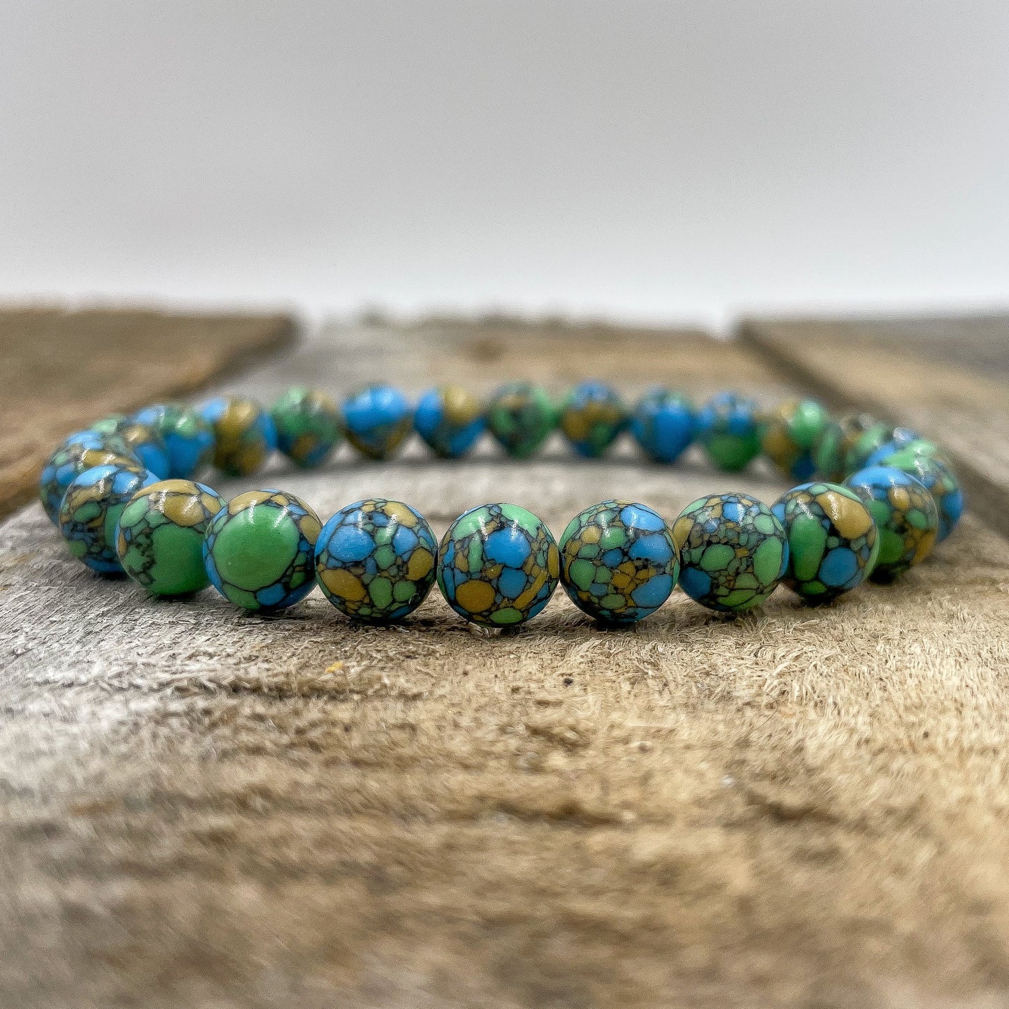 Union - Multicolor Howlite Gemstone Beaded Bracelet
